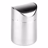 (6 pièces) Conteneur à déchets de table - en acier inoxydable - 1,2 litre