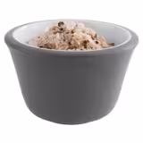 (6 pcs) Dipping Pot - 6-piece Set - Melamine - 40ml - round - Ø60mm - Grey/White