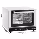 Convectieoven KOMPAKT - 21 liter - Handmatig - incl. 3 roosters 353x327mm