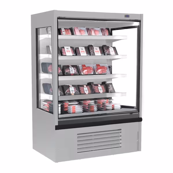 Murale Refrigerato Professionale - 938mm - 341l - +2°/+4°C - con 4 ripiani - tenda notte