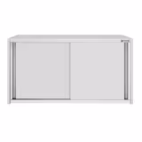 Edelstahl Wandhängeschrank ECO - 1200x400mm - mit Schiebetür - 650mm hoch