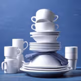 (6 szt.) Budgetline Miska na zupę z uszami sztaplowana Mammoet - Ø145mm - 300ml - Biały