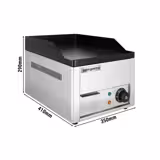 Elektrická grilovací deska - 2,2 kW - Hladká