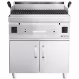 Gas lavasteengrill MARIO 600 - 10,6kW - met onderbouwkast - D600mm - incl. onderbouwkast met 2 deuren