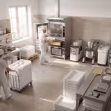 Commercial Bakery Combi Steamer Oven – Digital – 6 × EN 600 × 400 – incl. Washing System, Hood, Deck Oven & Proofer Cabinet (12 × EN 600 × 400)