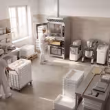 Patiseri Kombi Fırın KOMPAKT - Dijital - 6x EN 600x400 - Elektrikli - dâhil: Yıkama Sistemi, Davlumbaz