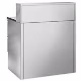 Saladette PREMIUM - 903mm - 2 glazen deuren - met RVS deksel voor 5x GN 1/6 - granieten werkblad