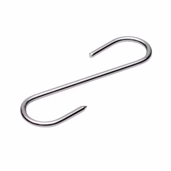 (24 pcs) Meat hook - Stainless steel - Length: 120mm - Thickness: 4mm - for meat maturing cabinet