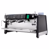 WEGA | Polar - Siebträgermaschine - 3 Gruppig - 6,9 kW - mit 2 Milchaufschäumern & Heißwasser - Touch - Schwarz