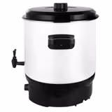 Fierbator electric și vin fiert  - 27 litri - 1,8 kW - alb - cu robinet de scurgere și temporizator