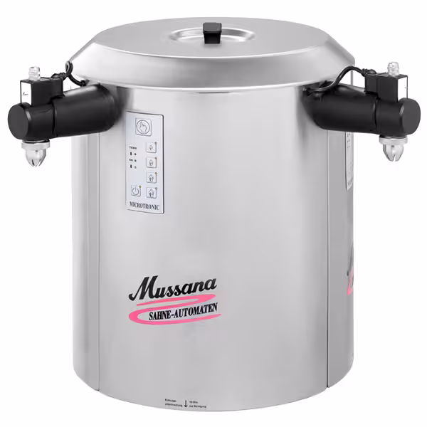 MUSSANA | DUO - Sahnemaschine - 2x 6 Liter - 500 Watt - 230 Volt - mit Kühlung