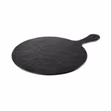 (6 قطع) لوح تقديم - SLATE ROCK - ميلامين - 420x300mm - الارتفاع: 15mm - أسود - آمن لغسالة الصحون