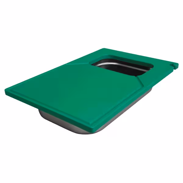 Snijplank - 600x400mm - Kunststof - Groen - Inclusief bak