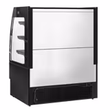 Commercial multideck display fridge - Open front - 1200mm - 380L - with 3 shelves - Black