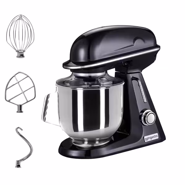 Planeetmenger - 7L - 350W - incl. 3 mengopzetstukken - zwart mat
