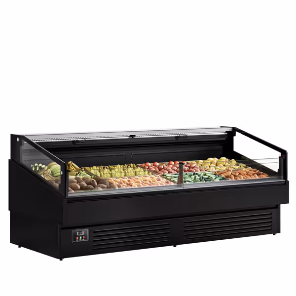 Isola refrigerata - 2580 mm - 340 litri - frontale in vetro