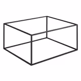 Bufféställ ASIA PLUS - metall, svart - 325x265 mm - Höjd: 162 mm - passar för GN 1/2 & GN 1/4