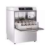 Commercial Glasswasher - Double‑Walled - 3.4 kW, Drain & Dosing Pumps - TFT Display & Wi‑Fi; External Descaler