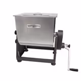 Malaxor de carne [ 22–28] - 25 kg - 1,1 kW - funcție reverse (înainte & înapoi) - incl. mașină de tocat carne - productivitate 450–480 kg/h - manual
