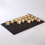 (6 ks) Prezentační podnos – GN 1/1 - Břidlice - 530x325 mm - Černá