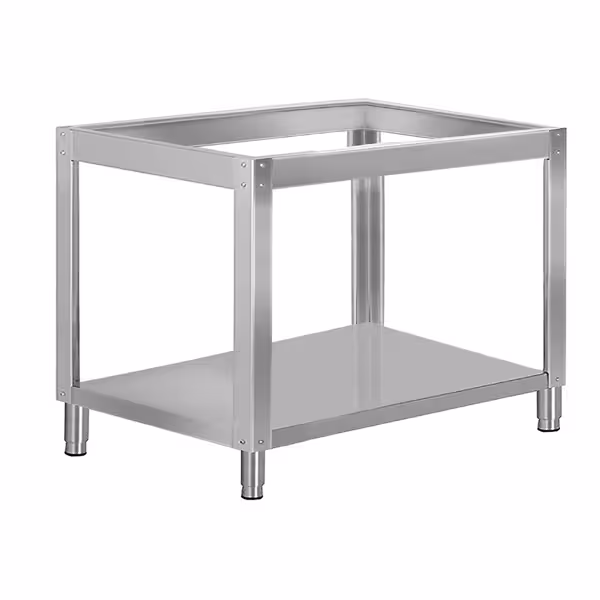 Gépállvány pizzakemencékhez - 1340x780x880 mm - rozsdamentes acél - kompatibilis: PDP66B | PDP66BD | PDP66BTC