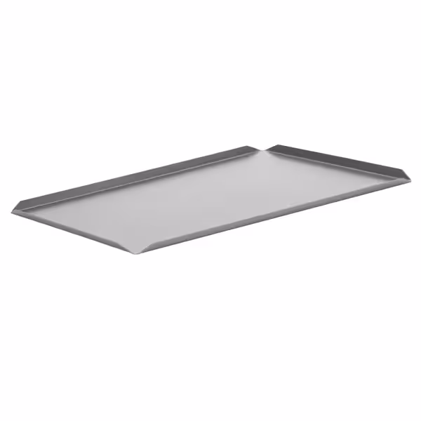 (5 stuks) Vitrineplateau - Aluminium - 700x100x10mm - rechthoekig - zilver