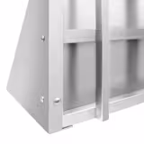 Étagère murale en inox pour Bacs GN 4x GN 1/6 - 800x300mm - 1 niveaux - incl. glissières pour bacs GN