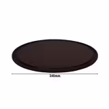 (12 pz) Piatto pizza - Polyethylen - Ø340mm - Brown