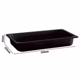 (6 pièces) Bac en mélamine GN 1/1 - ECOLINE - 7,1 litres - Hauteur : 65 mm