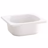 (6 st) GN‑form i melamin ECO GN 1/6 - vit - 1,0 l - Höjd: 100 mm