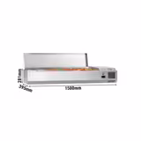 Opzetkoelvitrine ECO - 1500x395mm - 6x GN 1/3