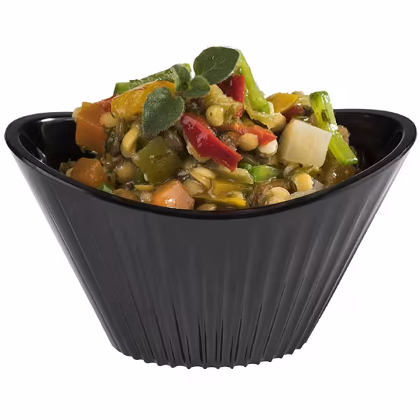 (48 stuks) kom - MINI - Melamine - 70ml - 95x55mm - Zwart