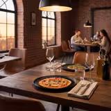 (12 τεμ.) Pizzateller Porzellan - Πιάτο πίτσας - Πορσελάνη - Ø 310 mm - Μαύρο