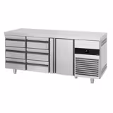 Commercial Counter Fridge PREMIUM - 1865x700mm - with 1 door - 6 drawers - capacity 474 litres