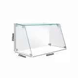 Glass Sneeze Guard for Hot Dog Roller Grill HDGJ5N – Rectangular - Clear glass