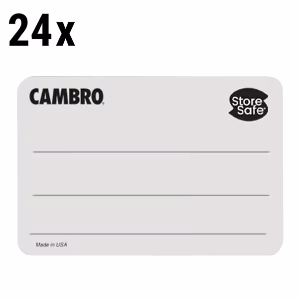 (24 stuks) CAMBRO | StoreSafe® Rotatielabels - ongelabeld - 250 labels per rol