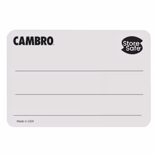 (24 sztuki) CAMBRO | Etykiety obrotowe StoreSafe® – bez nadruku – 250 etykiet w rolce
