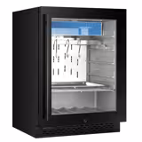 Dry Aging Fleischreifeschrank - 595mm - 98 Liter - 1 rahmenlose Glastür - Schwarz
