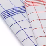 (10 pcs) Tea towel made of Linen‑cotton Checked - 50x70cm - Blue checked