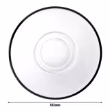 (72 stuks) AQUA - Schotel voor theeglazen - Rond - Ø 102mm