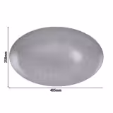 (2 sztuki) SELTMANN WEIDEN | Talerz coupe – 400 x 255 mm – szara