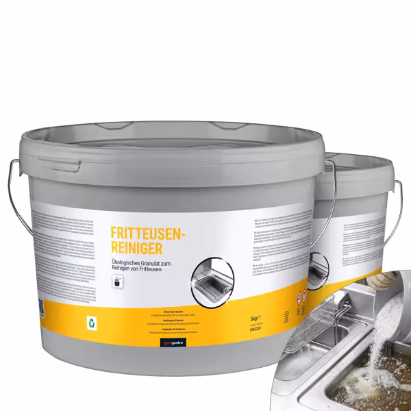 (2 Stück) Fritteusenreiniger (Granulat) á 5 kg - Ökologisch