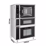 Forno combinato a vapore per panetteria - Digitale - 6x EN 600x400 - incl. forno per pizza, armadio di lievitazione e sistema di lavaggio