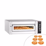 Electric Deck Pizza Oven - Single Deck - Refractory Stone Deck - 6 - Ø 30cm (12") - Mechanical Controls - up to 450°C