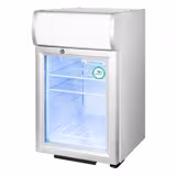 GASTRO-COOL | Mini Frigo Bar - 430 mm - 62 litri - con 1 porta in vetro - Argento