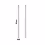 Paslanmaz Çelik Ray Seti - Sol & Sağ - 533x15x20mm - için: KSH600, TSH600, KSH1200 & TSH1200