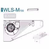 Commercial Wall-Mounted Extraction Canopy - with Motor - 2000mm - Speed Controller, Baffle Filters & LED Lighting