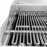 Elektrische watergrill - 3,75kW - 0,4x0,7m - Tafelmodel - 700mm diep - RVS