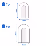 Máquina de cubitos de hielo - Cilíndrico hueco - 12kg/24h - Refrigeración por aire - incl. depósito para hielo - Negro mate