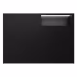 Congelatore murale espositivo da parete per supermercato - 1450 mm - 232 litri - con 2 porte e 2 ripiani - nero